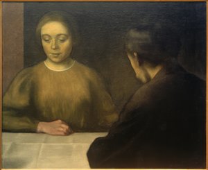 Couple Hammershøi - Vilhelm Hammershoi